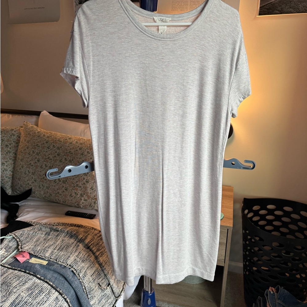 LOFT Light Gray Lounge Tee